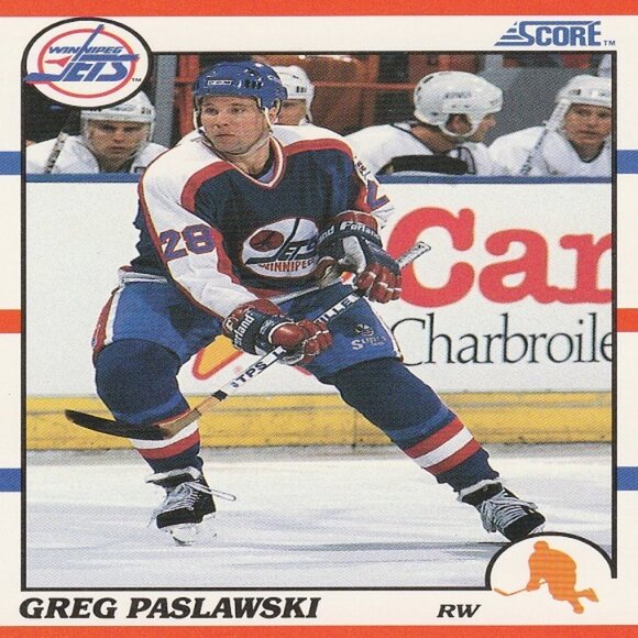 Greg Paslawski - Winnipeg Jets NHL Hockey Card Collection - Picture 2 of 3